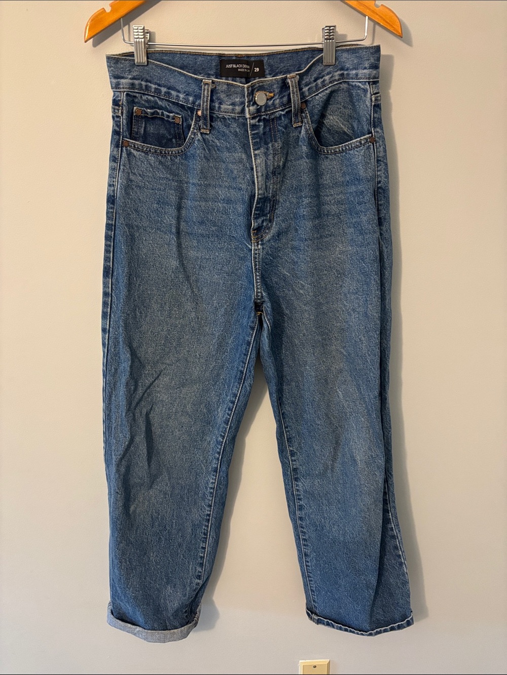 Just Black High-Rise Wide-Leg Jeans - all made in USA 🇺🇸